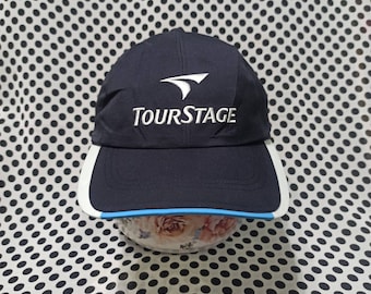 Vintage Tourstage Golfing Sports Cap Hat, Embroidered Spell Out Big Logo, Outdoor Streetwear Swag, Professional Sports, Adjustable fits