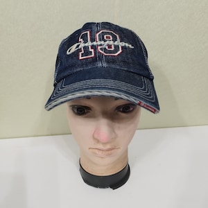 Vintage Champion USA Cap Hut, Schöne Jeansmütze, Sportbekleidung, Baseballmütze Tennis Golf Sport, Retro Style Outdoor Streetwear, Verstellbare Passform