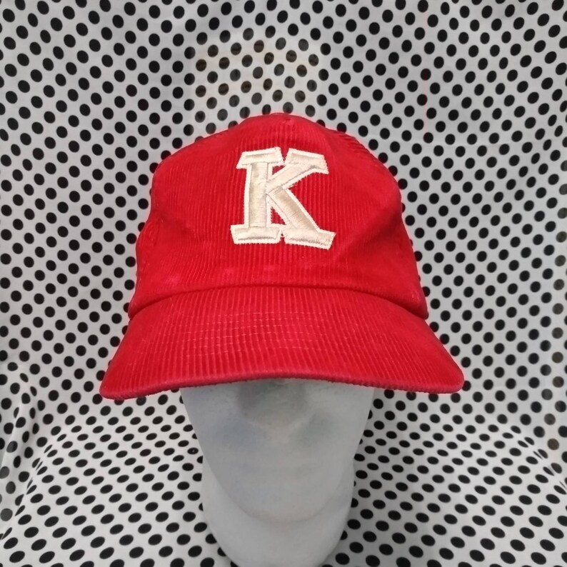Corduroy Cap Hat Vintage Capital Letter K Hip hop Stylish Adjustable fits Hunting Hat Outdoor streetwear Trucker Hat Sportswear Swag
