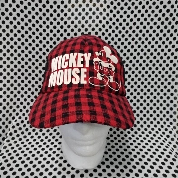 Vintage Mickey Mouse Cap Hat Spell Out 
