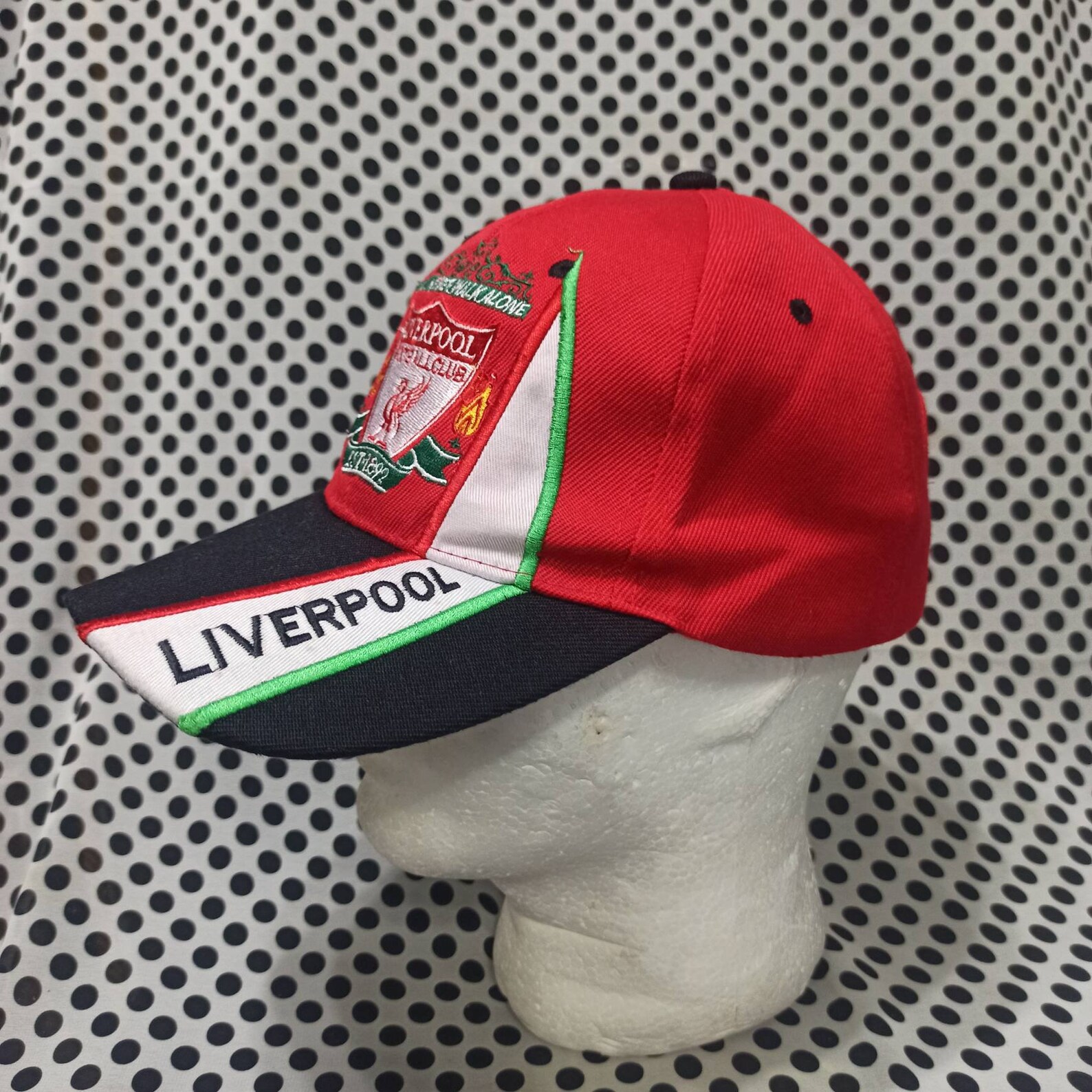 Vintage Liverpool Football Club Cap Hat Embroidered Big Logo Etsy