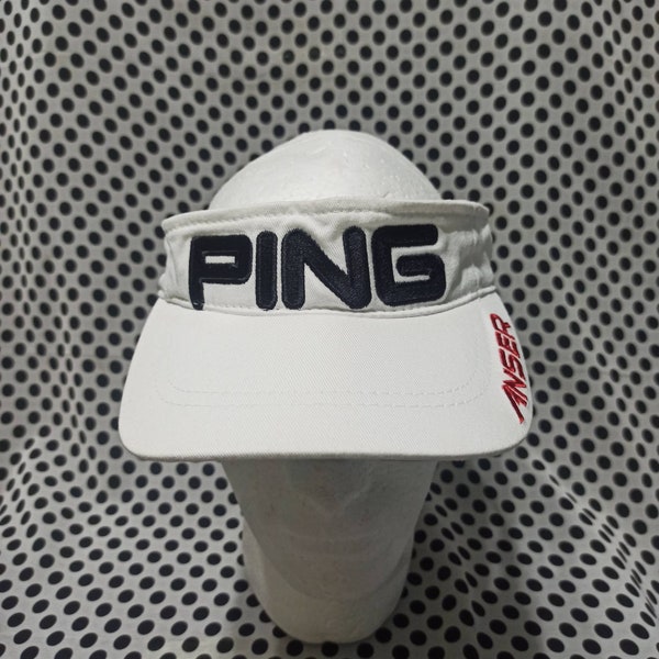 Vintage Ping Visor Golfing Hat, Anser G25, Sun Covers Hat, Horses wear, Branded Wear Sports Brand, Adjustable fits