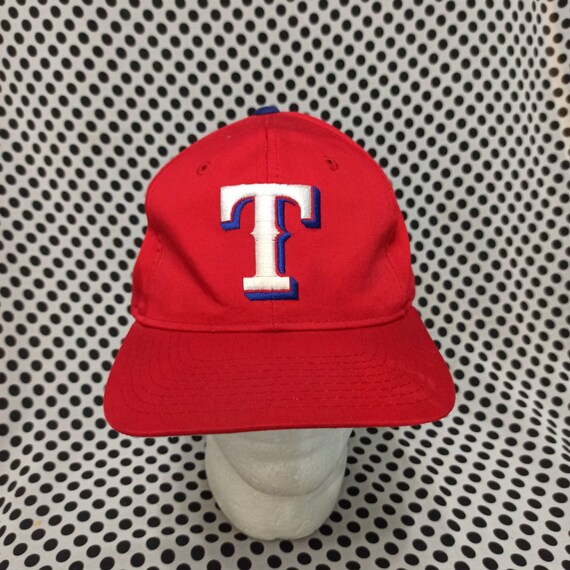 Vintage Texas Rangers Cap Hat Big Logo Baseball Snapback Etsy