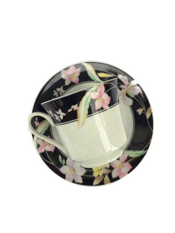 Meissen Marcolini Porcelain Cup And Saucer Hand Painted Pink Rose Circa 1800 Porcelain Vintage China Cup Saucer