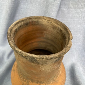 Primitive clay vase, clay pots, Rustic ceramic bowl, Traditional ceramic pitcher, wabi-sabi ceramic jug, ceramic potter Home decor interior image 2
