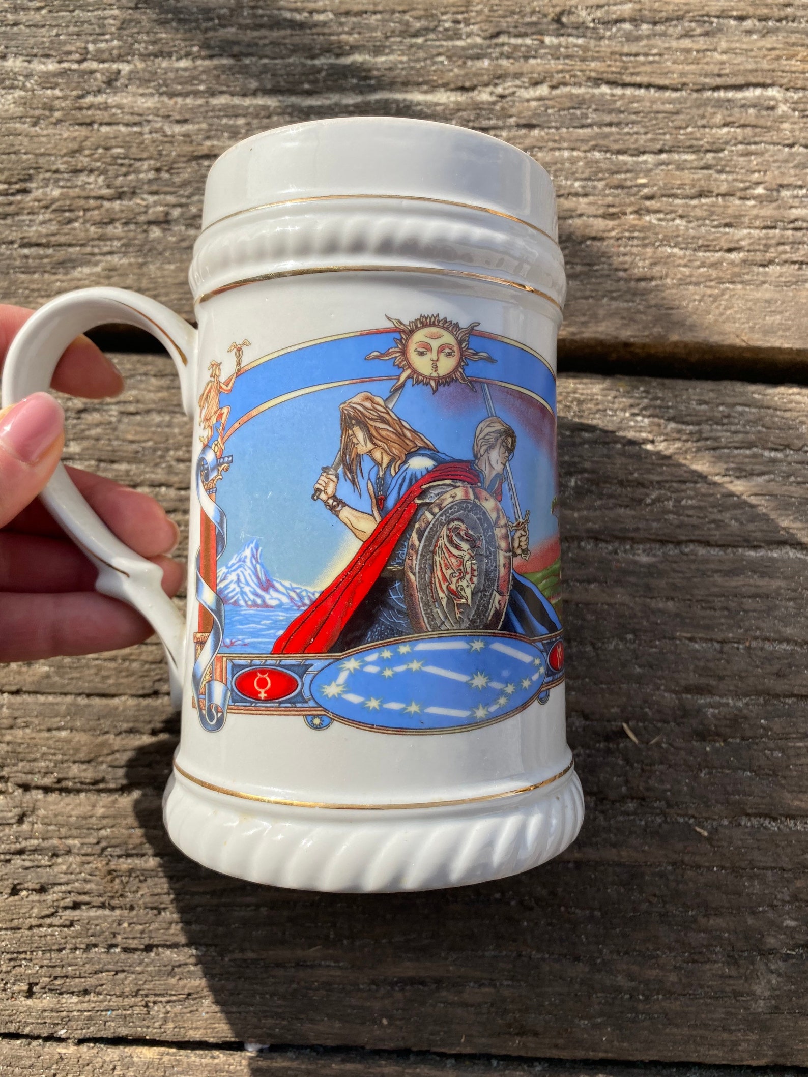 ceramic beer cup