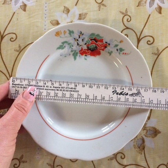 Plates Home & Living old dinner plates Porcelain Soviet Union 60s