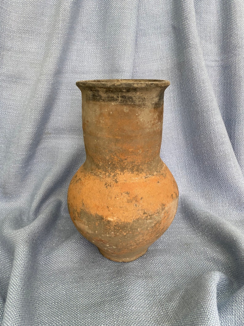 Primitive clay vase, clay pots, Rustic ceramic bowl, Traditional ceramic pitcher, wabi-sabi ceramic jug, ceramic potter Home decor interior image 3