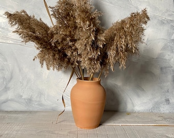 Terracotta clay vase, Crock Pot, Primitive Stoneware, antique classica Pottery, Crock Primitive, Scandinavian style, farmhouse jug