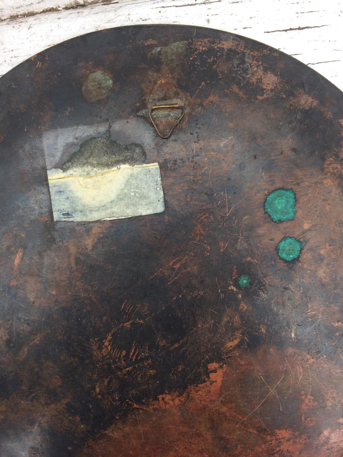 Antique Bronze Plate Wall Decor Black and Gold Vintage Metal Etsy Canada