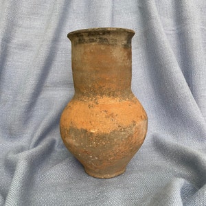 Primitive clay vase, clay pots, Rustic ceramic bowl, Traditional ceramic pitcher, wabi-sabi ceramic jug, ceramic potter Home decor interior image 1