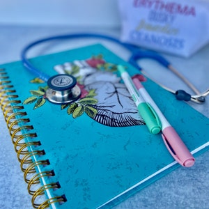 Teal Heart Nursing Student Planner UNDATED Monthly and Weekly View image 5