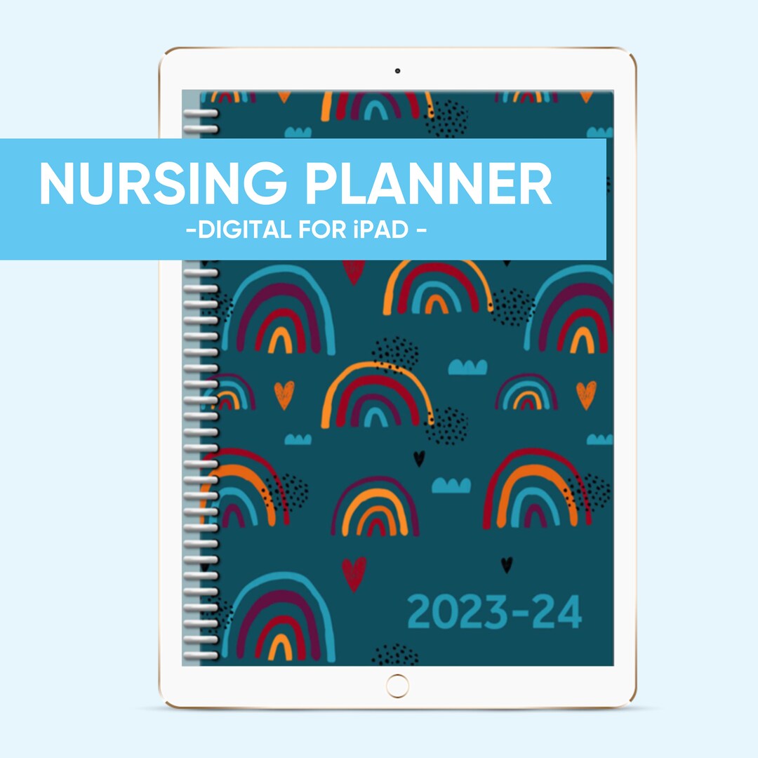Ipad/tablet 20232024 Nursing Student Digital Planner Etsy