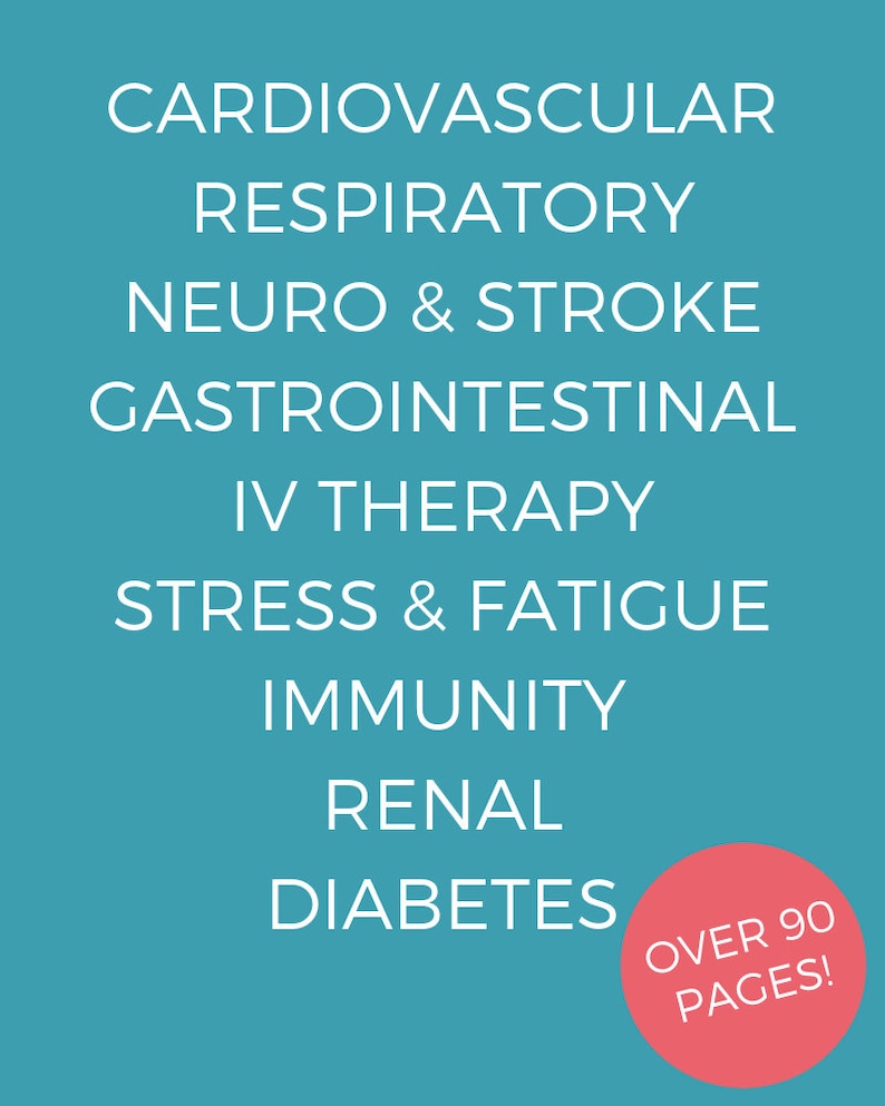 Med Surg Nursing School Study Guides PDF Etsy
