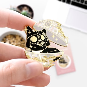 Jack Vader Pin, Hard Enamel, Gold image 1