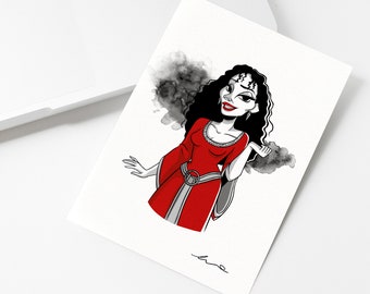 Carte Postale Gothel | Collection Les Vilaines