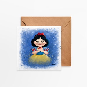 Postcard Carrée Blanche-Neige, Printed in France