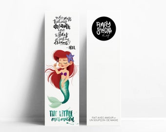 Ariel Bookmarks The Little Mermaid Quote in French