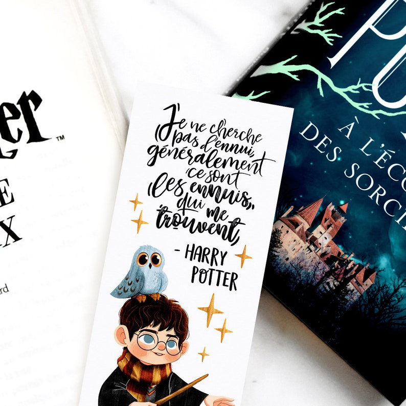Harry bookmark quote in French or English of choice printed Etsy