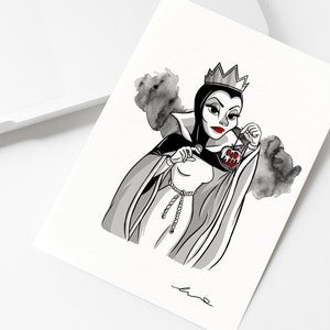 Carte Postale Reine Grimhilde | Collection Les Vilaines