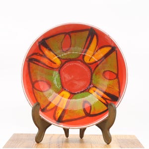 Poole Pottery Delphis Form 56 Skål — Handmålad Studiokeramik från mitten av århundradet, signerad, ca 1966–1974