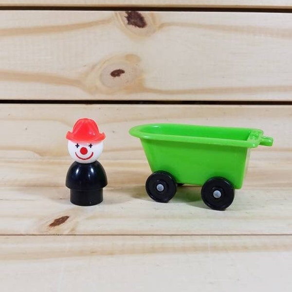 Clown, Wagon ~ Vintage Fisher Price Little People's #657 Crazy Clown Brigade Clown, Wagon! Pick your piece..