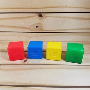 Shapes ~ Vintage Fisher Price #414 Baby&#39;s First Blocks! Pick your color..