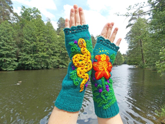 viper fingerless gloves