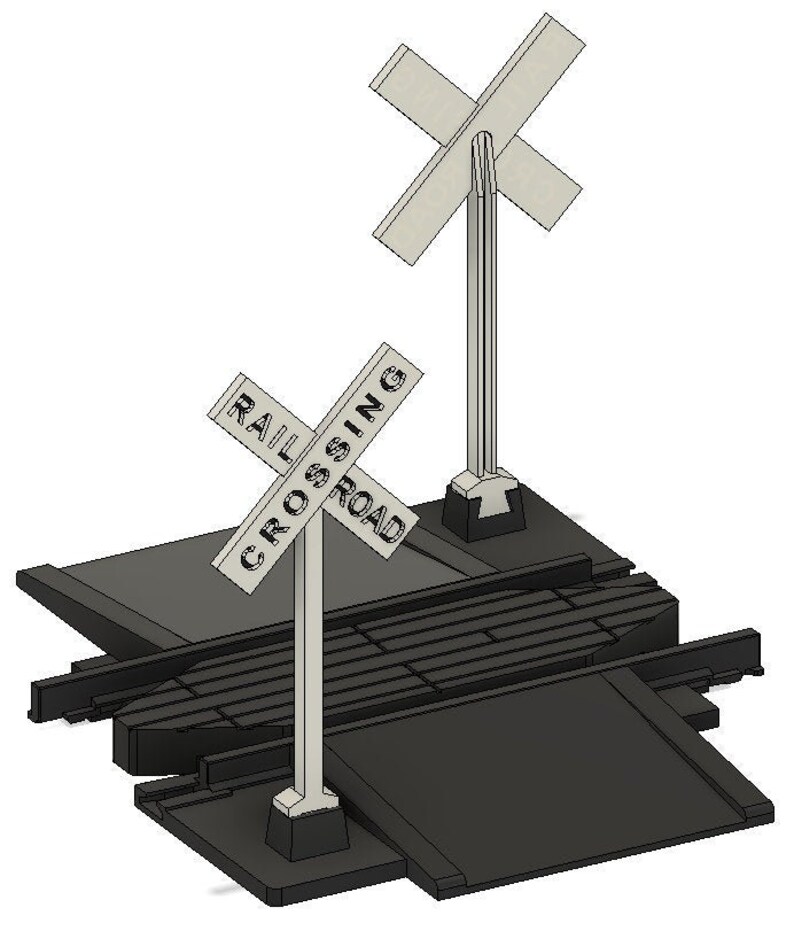 Railroad Crossing Train Track 3D Printed Lionel Ready to Etsy