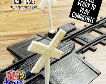 Railroad Crossing Train Track - Lionel Ready to play Compatible