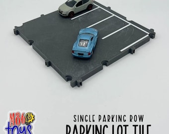 Interlocking Parking Lot Tile – For Diecast Cars, Action Driver & City Compatible