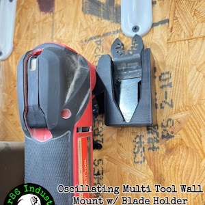 Oscillating Multi Tool Wall Mount Compatible W/ Milwaukee M12 + M18 Models