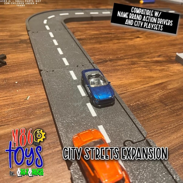 Azulejos de expansión de calles de la ciudad: controladores de acción Matchbox y piezas de calle compatibles con HW City