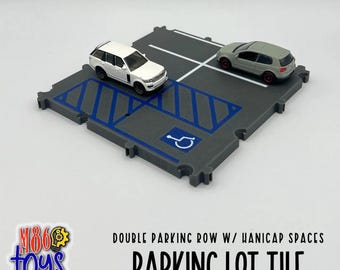 Interlocking Parking Lot Tile – For Diecast Cars, Action Driver & City Compatible
