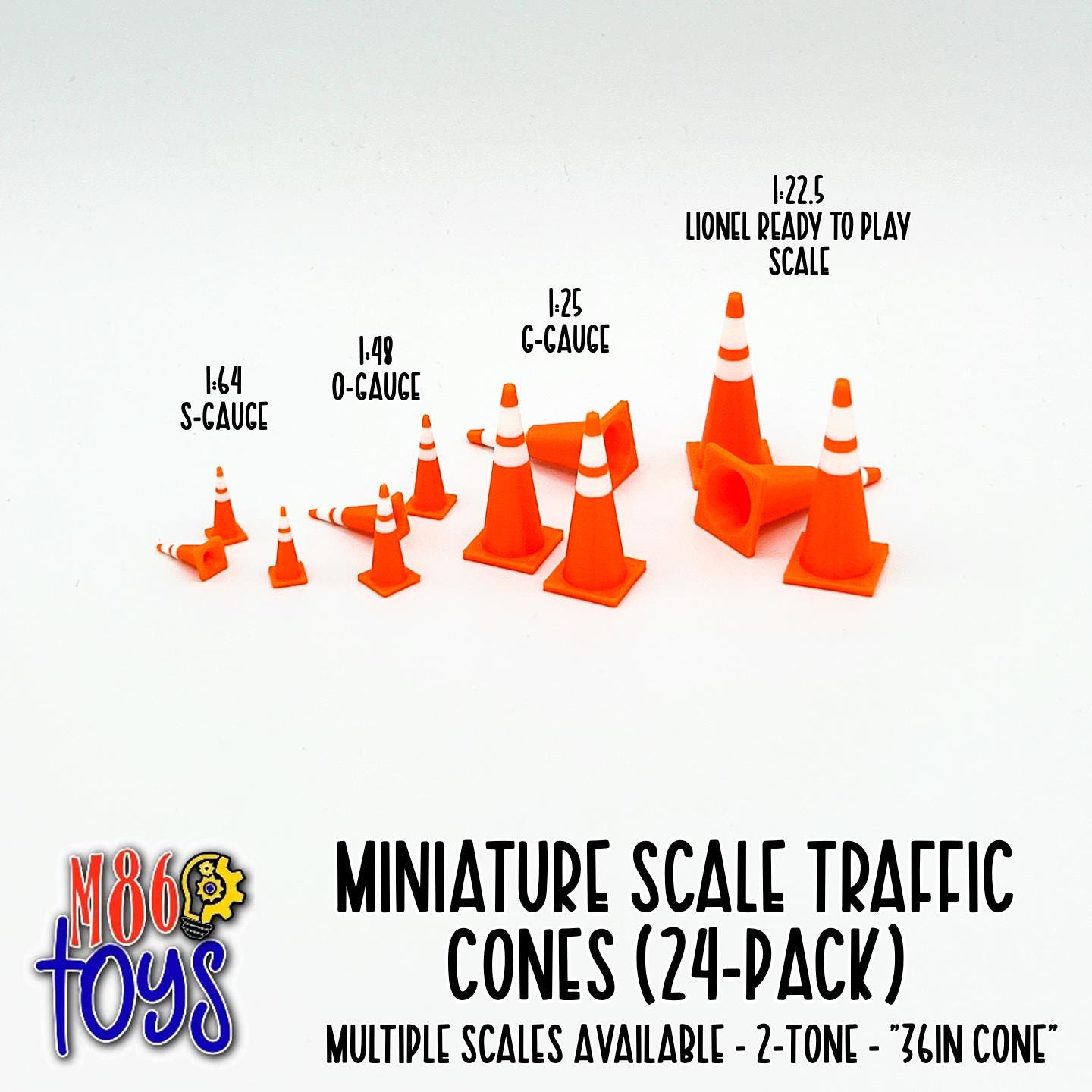 Miniature 36in Traffic Cones (24-Pack)