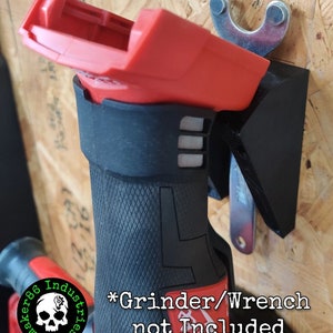Angle Grinder Wall Mount Compatible W/ Milwaukee M18 Fuel 4-1/2-in to 5-in. Grinder (2780-20)