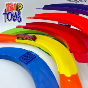 90 Degree Turn Banked Corner for Hot Wheels Mod | Lego Compatible