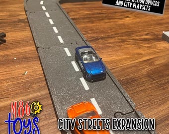 City Streets Expansion Road Kits Compatible w/ Matchbox Action Drivers, HW City Playsets