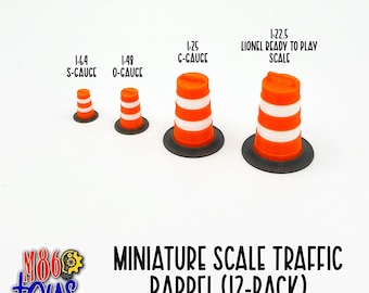 Miniature Traffic Barrel (12-Pack)