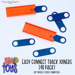 Easy Connect Joiners 48 Pack for Hot Wheels Compatible