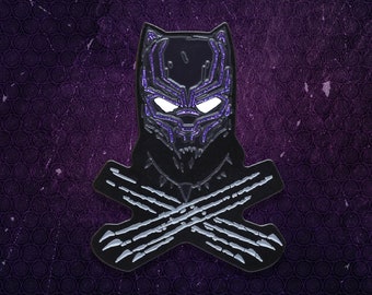 Black Cat & Crossbones Glow-In-The-Dark Enamel Pin