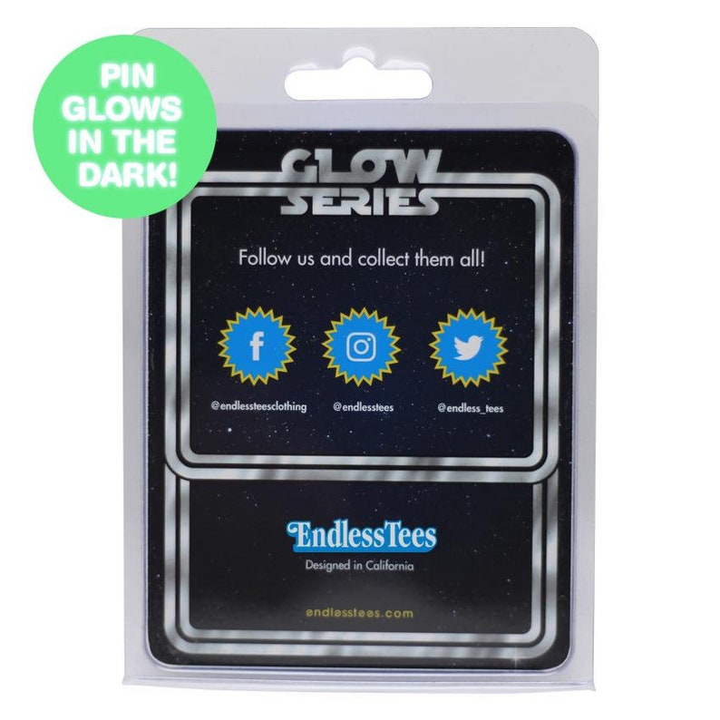 Knight /& Crossbones GLOW SERIES Enamel Pin