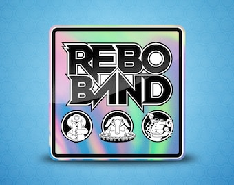 Rebo Band Holographic Sticker