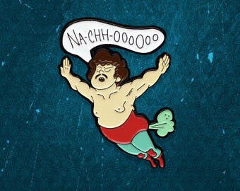 Nacho In Flight Glow-In-The-Dark Soft Enamel Pin