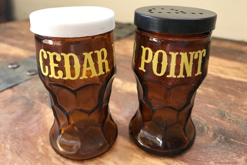 Vintage Cedar Point Salt and Pepper Shakers Souvenir