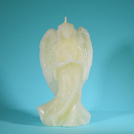 ANGEL CANDLE BEESWAX With Free Gift Box Angel Prayer Candle Etsy