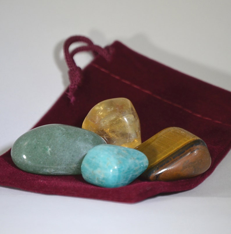 LUCKY CRYSTALS Lucky Charm Kit with pouch Good Luck Crystal Etsy