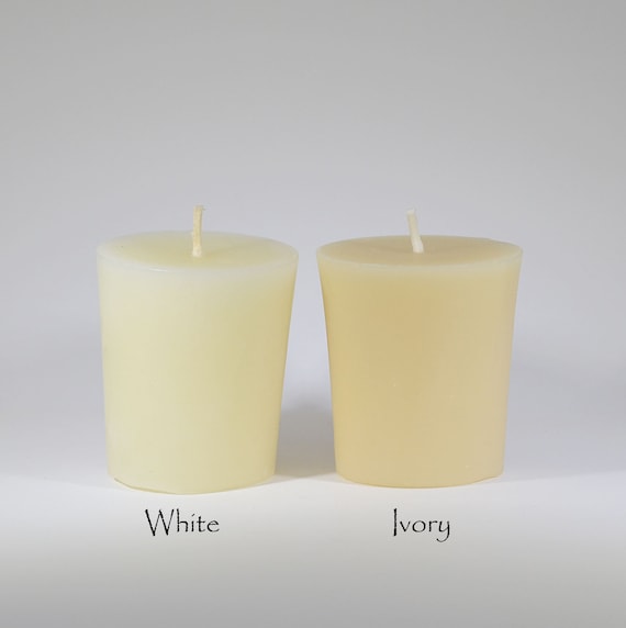 WHITE BEESWAX CANDLE 14 Pack White Beeswax Votive Standard Etsy