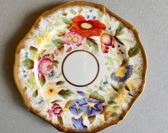 Vintage 5 3/4" Tea plate, side plate, 1930s Hammersley Queen Anne Pattern Bone China  Chintz - dinnerware