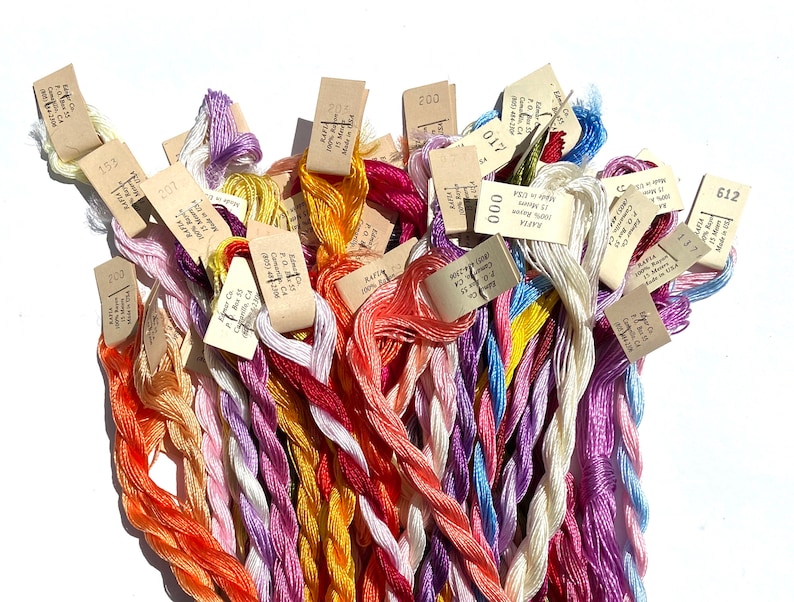 Antique Edmar Brazilian Embroidery Thread Rafia out of Etsy